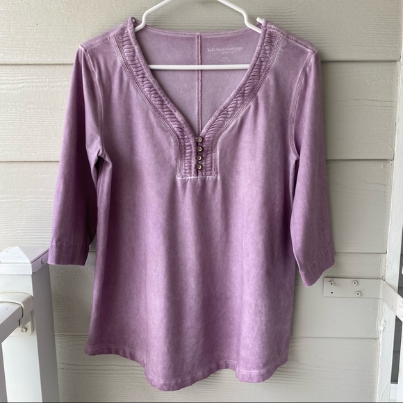 Soft Surroundings Tops - SOFT SURROUNDINGS V Neck Lavender Top